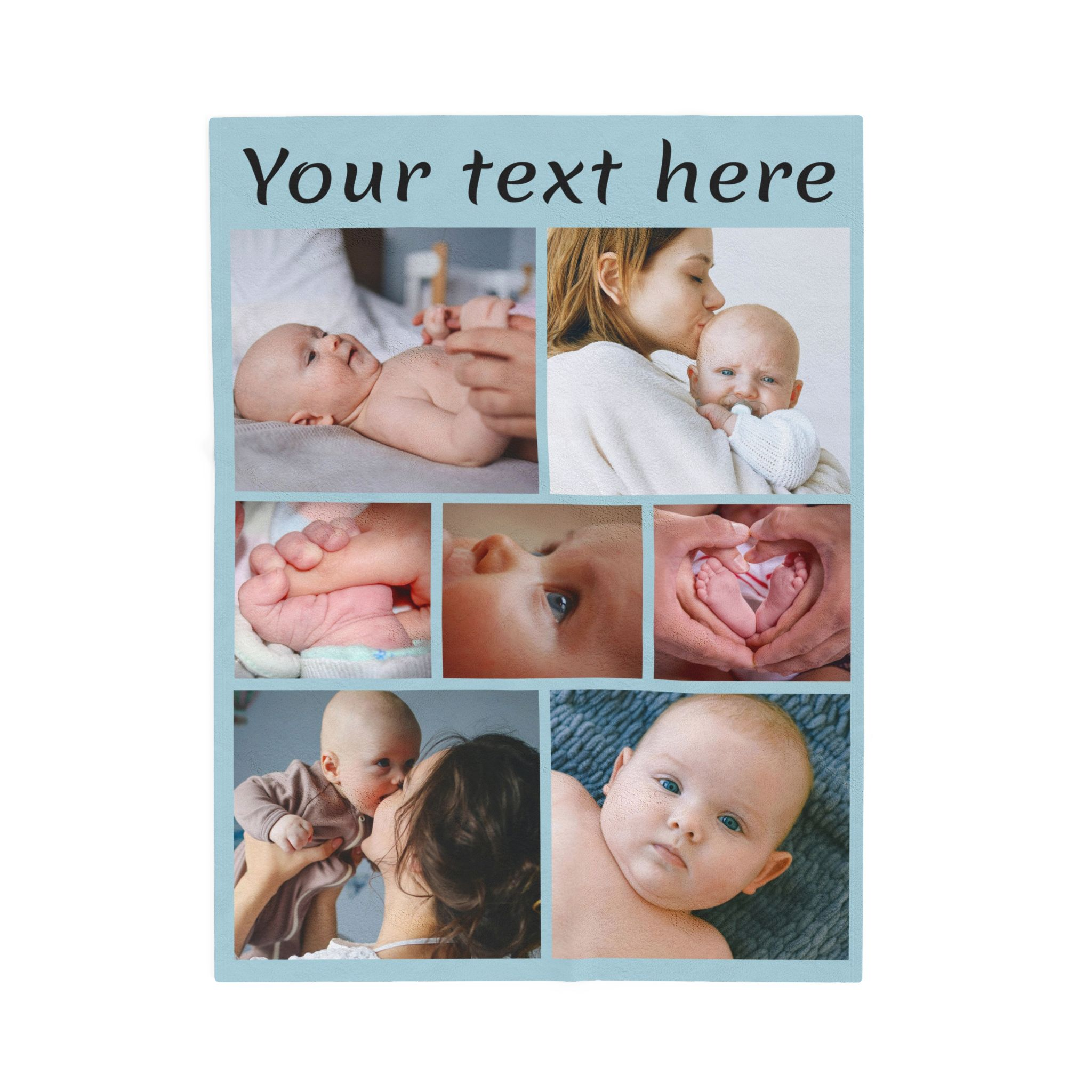 custom photo blanket – design your own personalized velveteen plush throw 7 photos + text custom photo blanket – design your own personalized velveteen plush throw 7 photos + text
