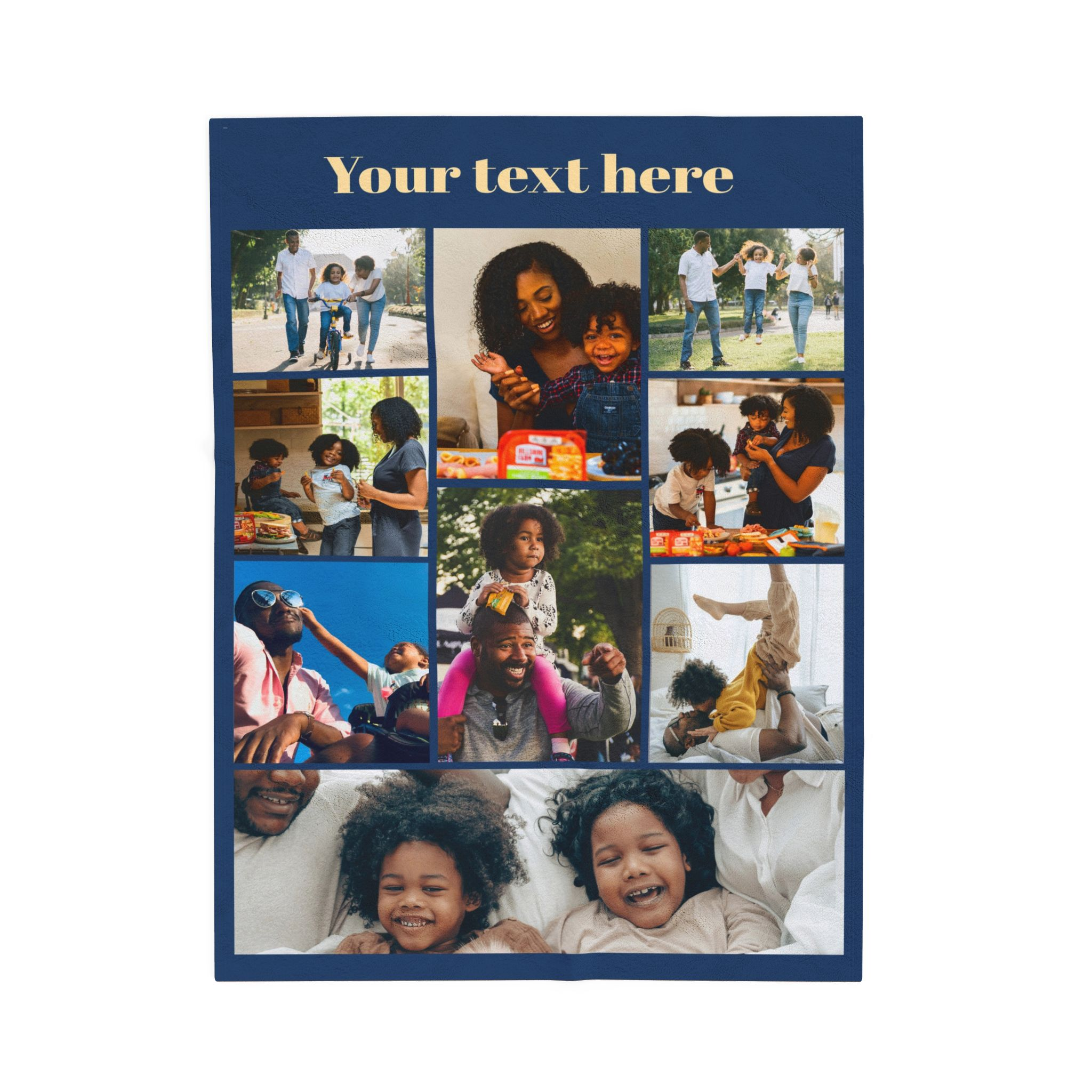 custom photo blanket – design your own personalized velveteen plush throw 9 photos + text custom photo blanket – design your own personalized velveteen plush throw 9 photos + text