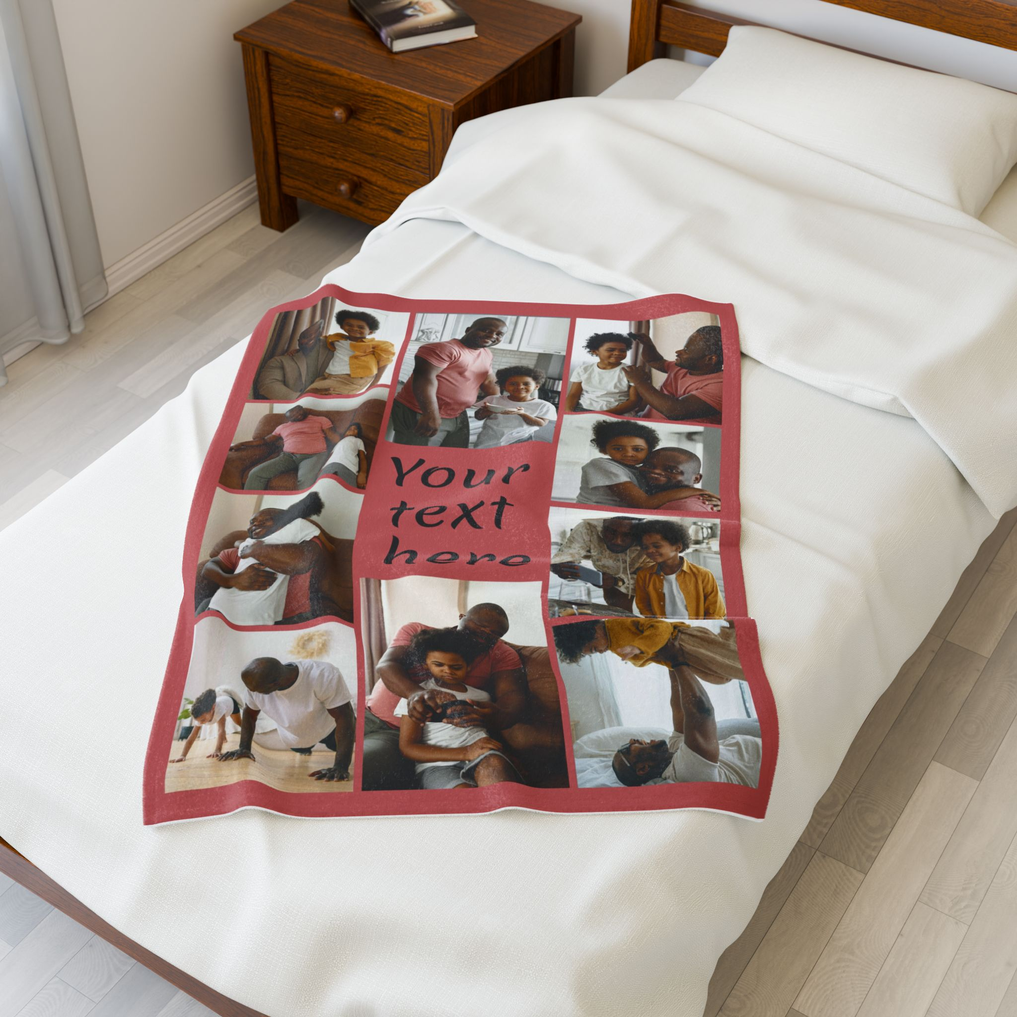custom photo blanket – design your own personalized velveteen plush throw 10 photos + text custom photo blanket – design your own personalized velveteen plush throw 10 photos + text