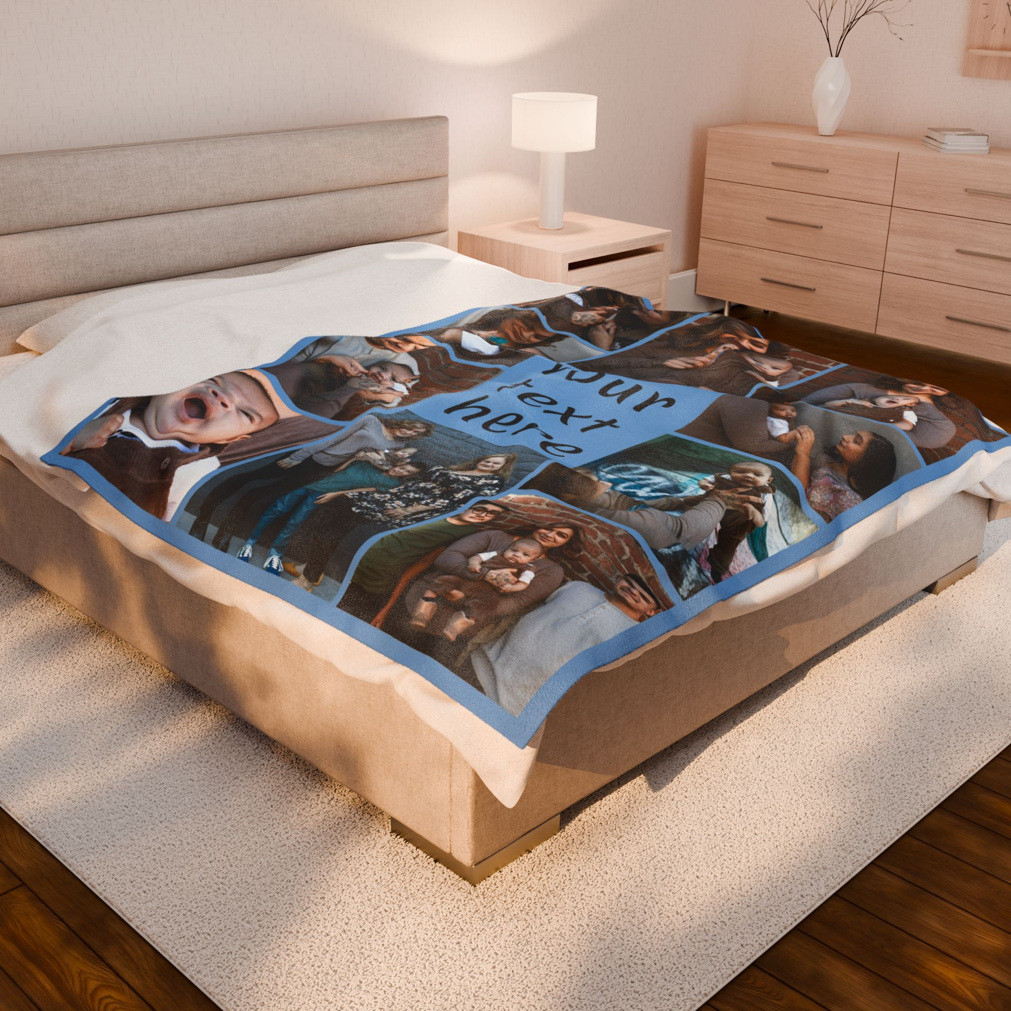 custom photo blanket – design your own personalized velveteen plush throw 10 photos + text custom photo blanket – design your own personalized velveteen plush throw 10 photos + text