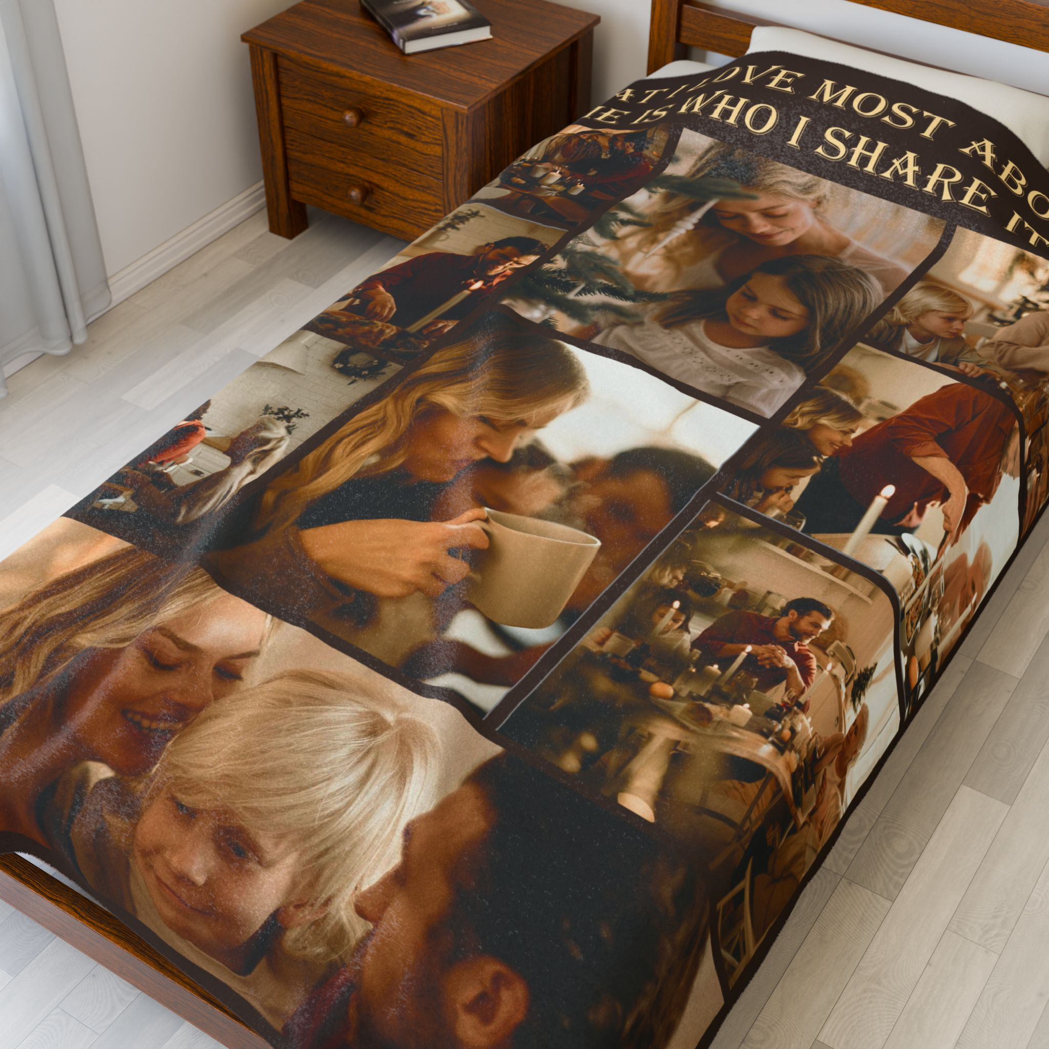 custom photo blanket – design your own personalized velveteen plush throw 9 photos + text custom photo blanket – design your own personalized velveteen plush throw 9 photos + text